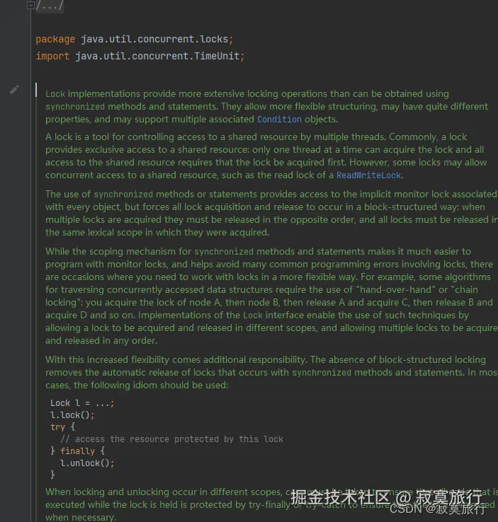 lock源码示例代码