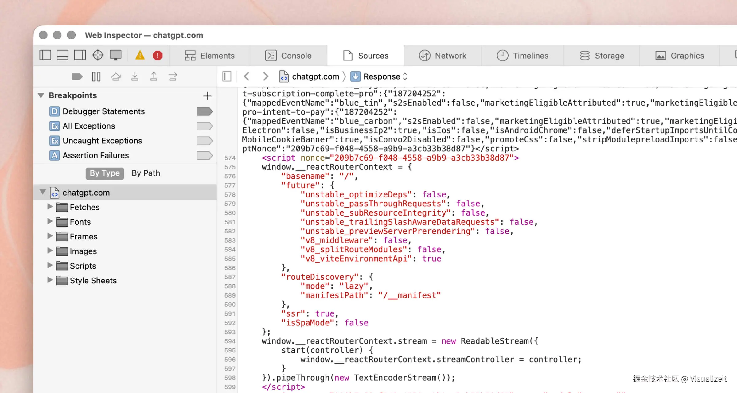 ChatGPT 页面中的 React Router 7 配置
