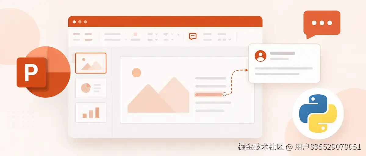 使用 Python 在 PowerPoint 中添加和管理评论
