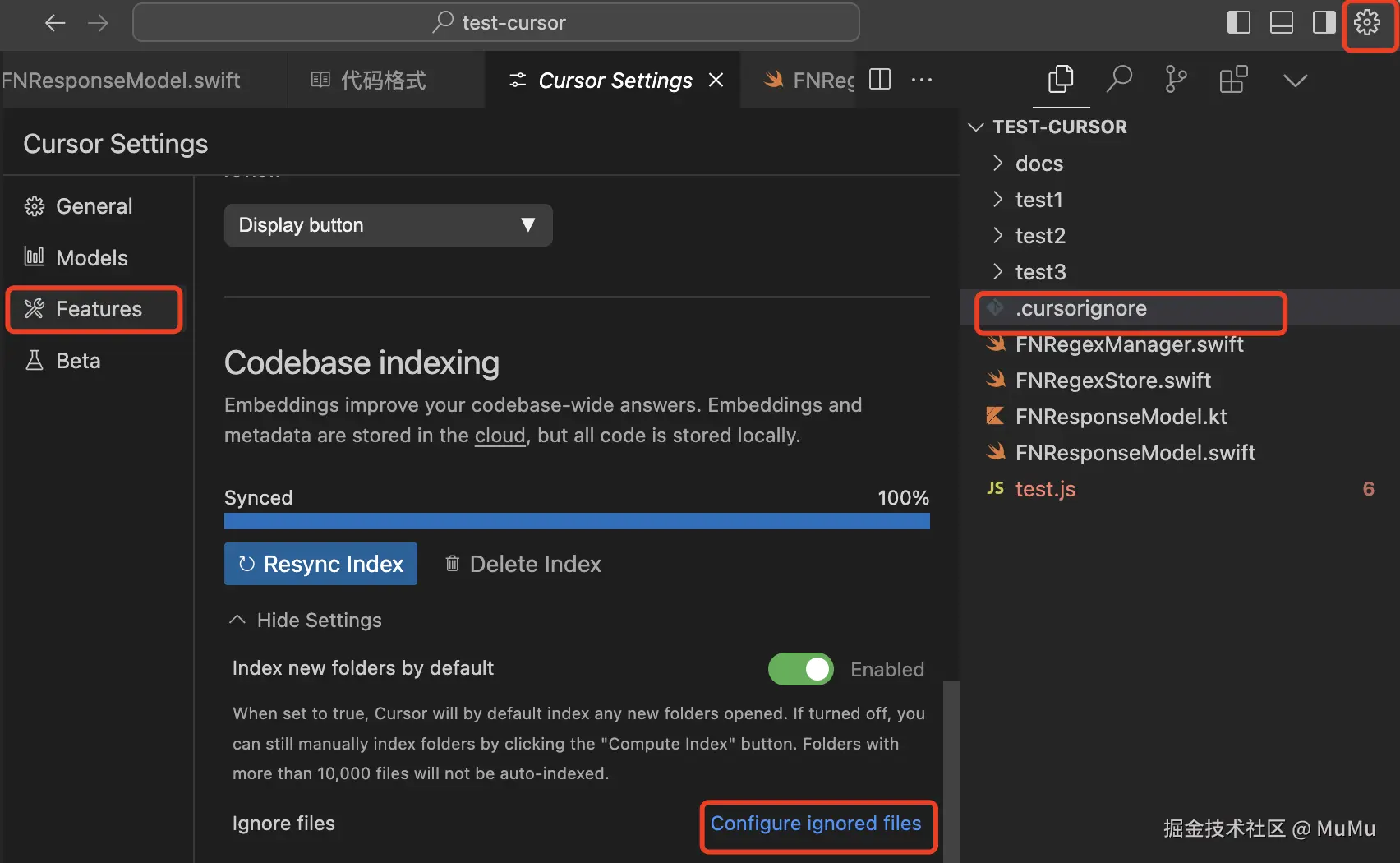 .cursorignore 文件