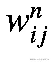 {w}_{ij}^n