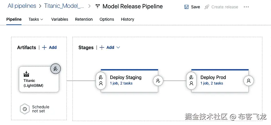 图 16.6 – 定义 Azure DevOps 发布管道