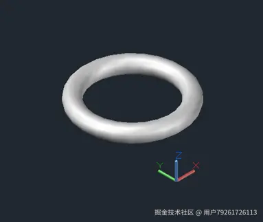 CAD2014如何画圆环体