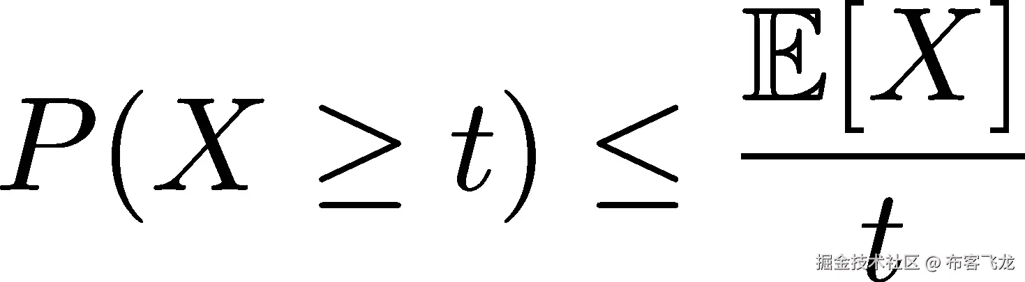  𝔼[X ] P (X ≥ t) ≤ ----- t 