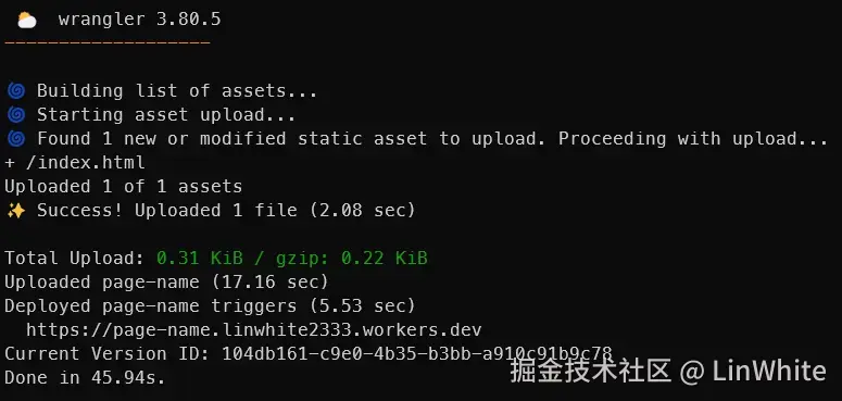 Cloudflare Pages CLI 项目上传