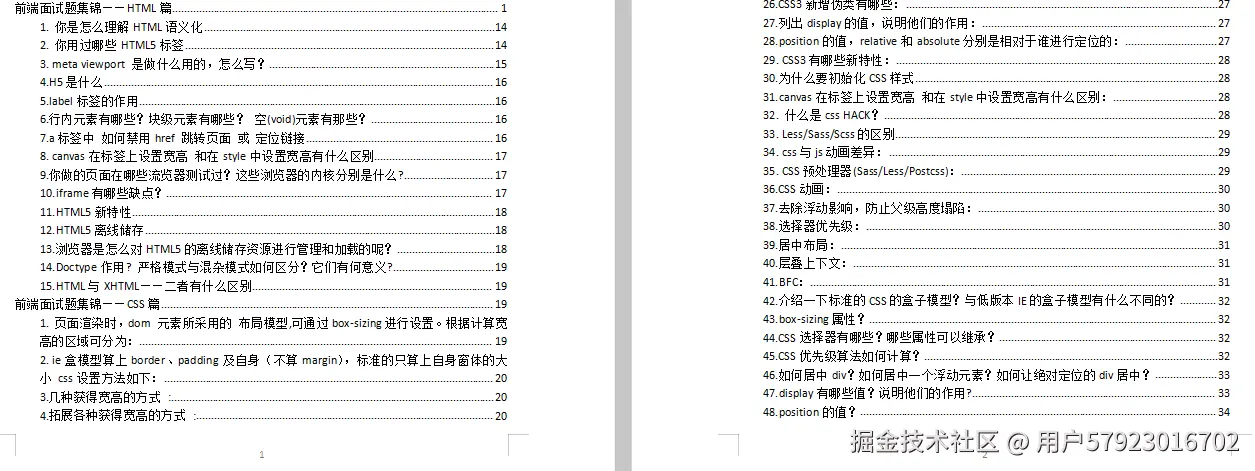 HTML、CSS部分截图