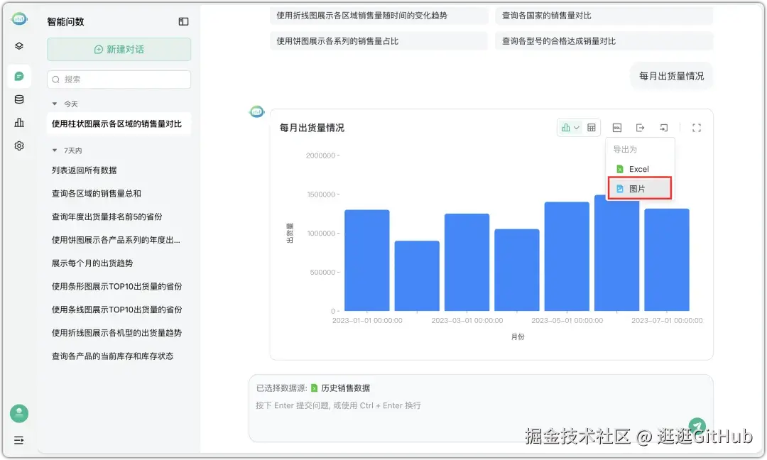 智能问数管理页面