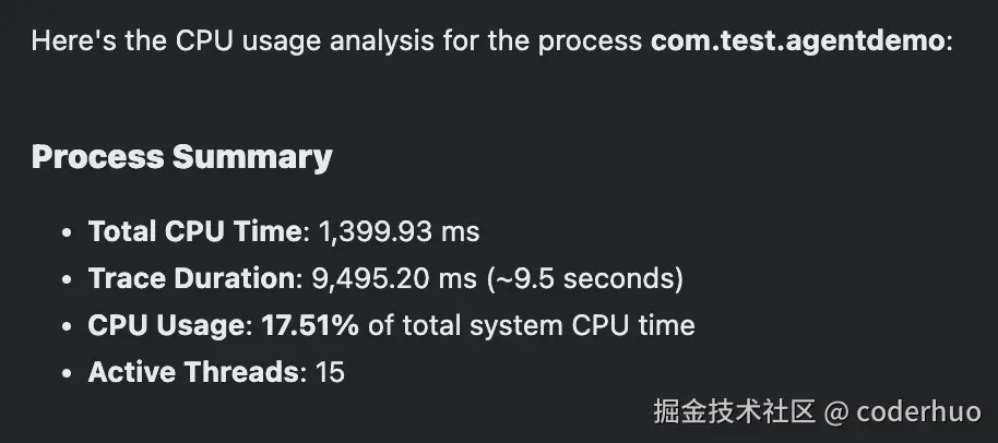 进程整体的cpu消耗情况