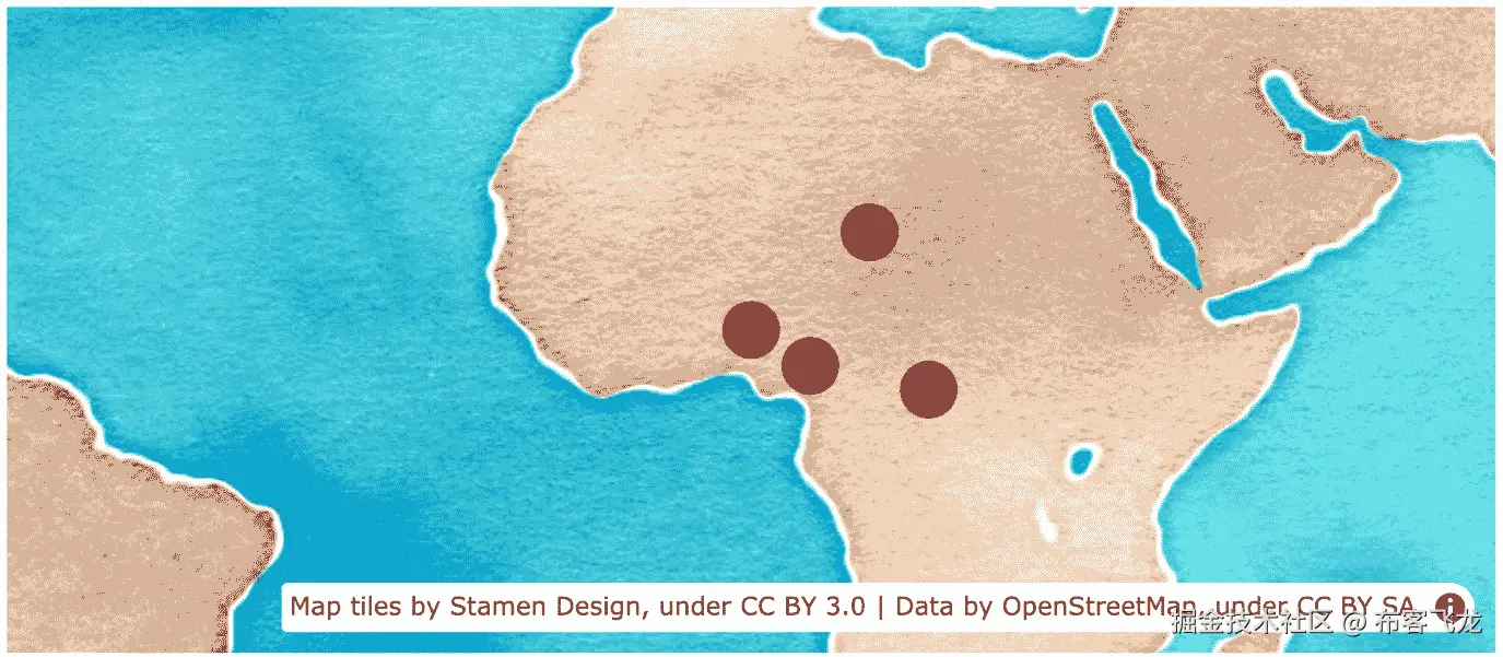 图 7.13 – 使用 Mapbox 和自定义样式的散点图