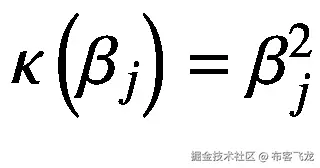 \kappa \left({\beta}_j\right)={\beta}_j²