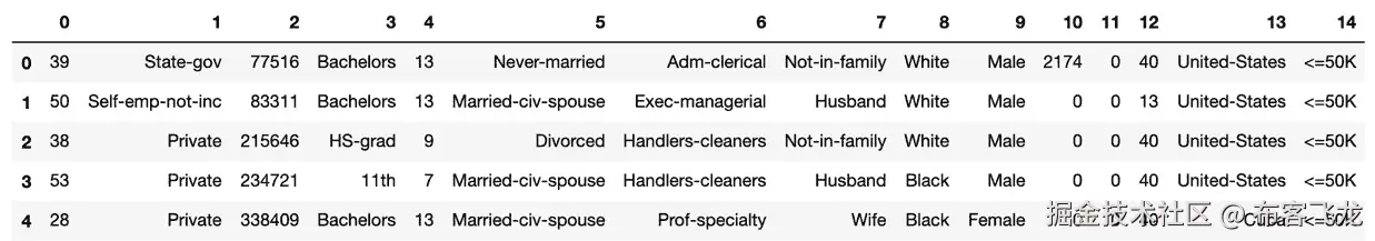 图 1.13 – header=None参数输出
