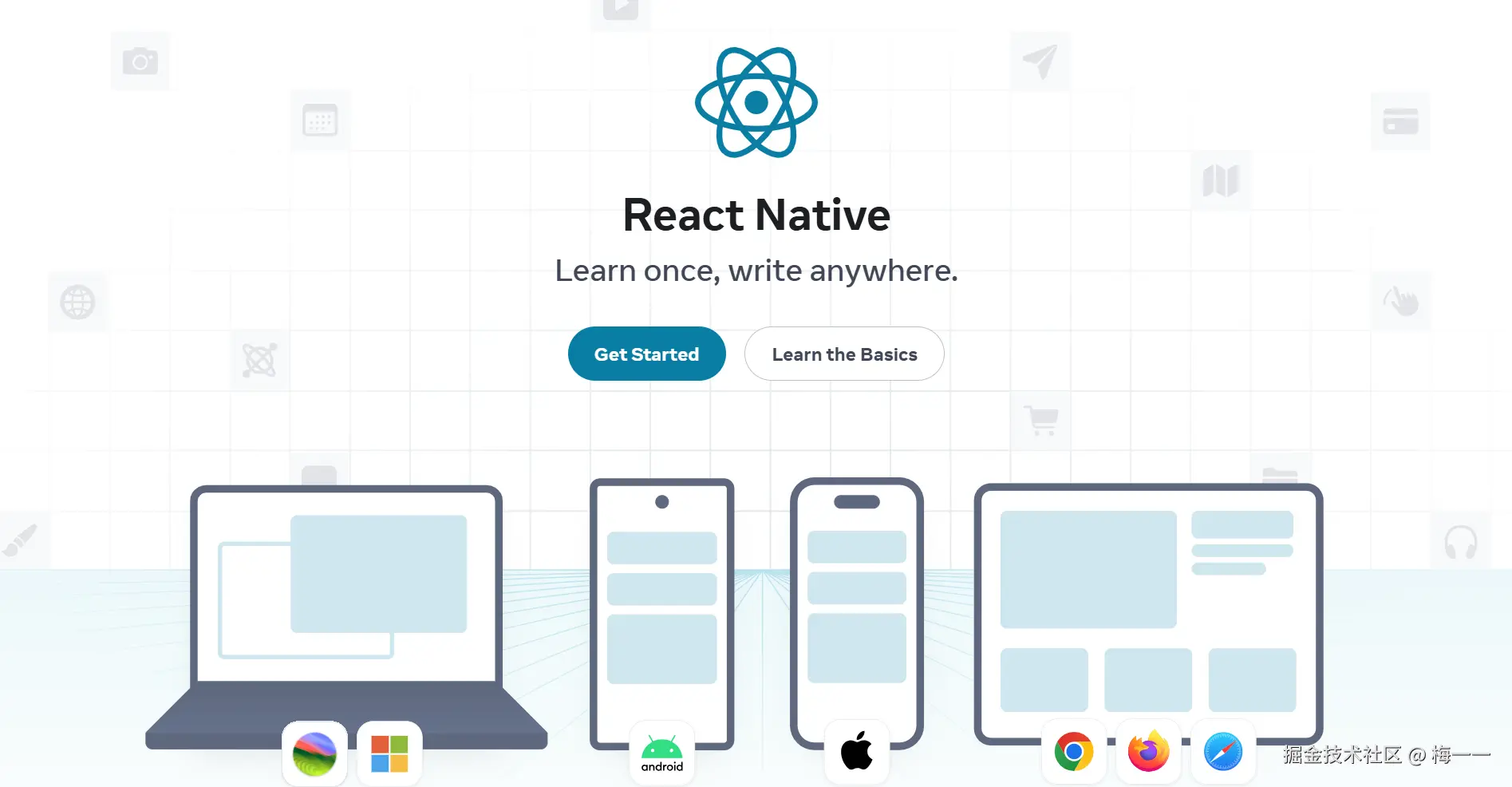 ReactNative官方宣传页
