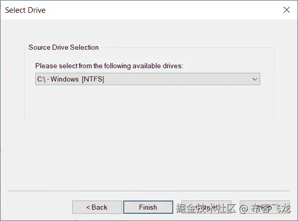 图 6.3 – 选择驱动器窗口