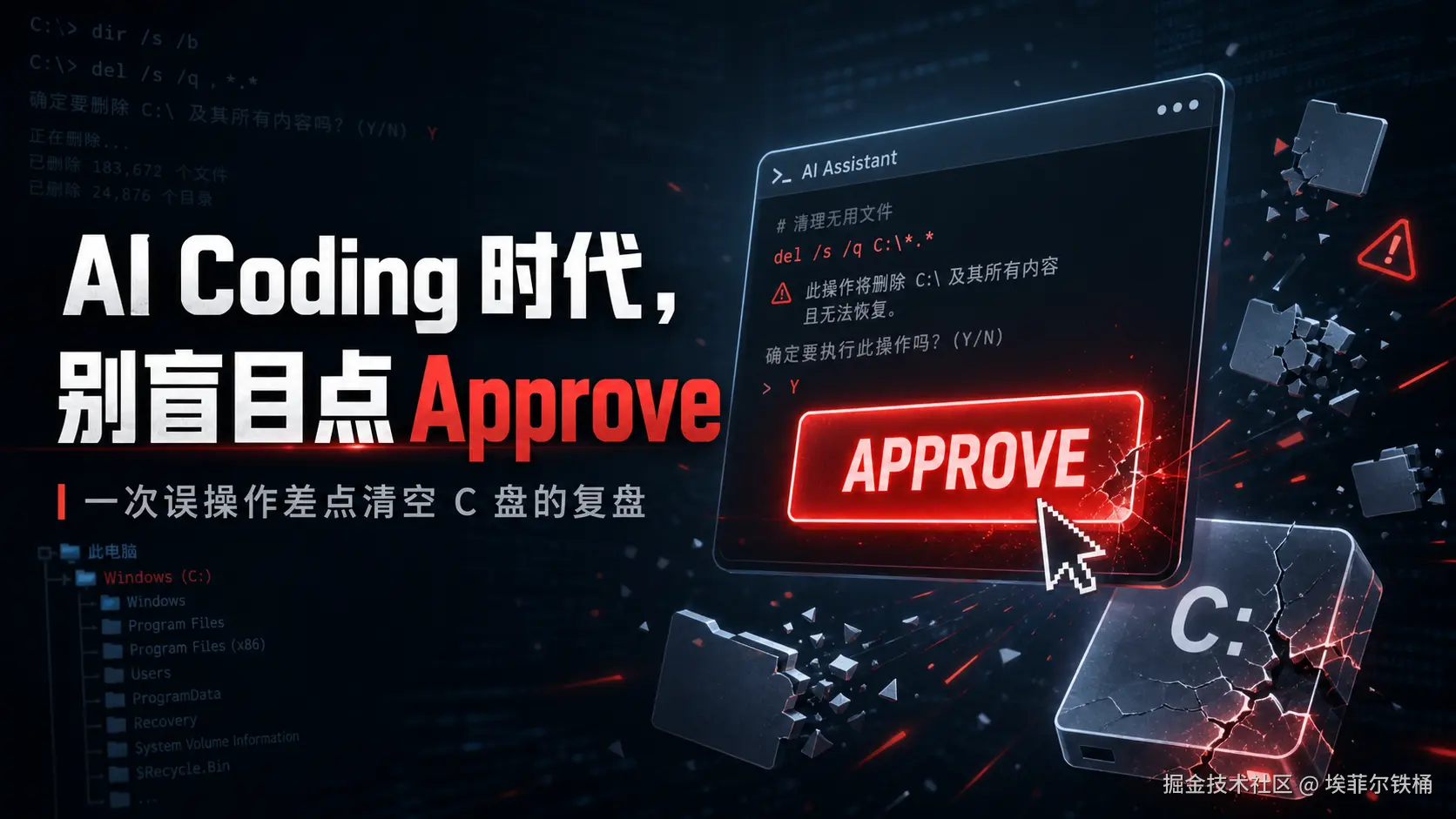 Codex 把我 C 盘半边天削平了——AI Coding 时代，别再盲目Approve