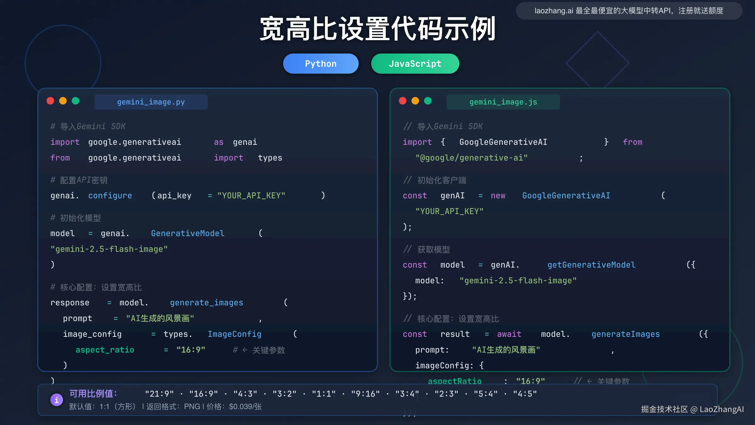Python和JavaScript代码示例