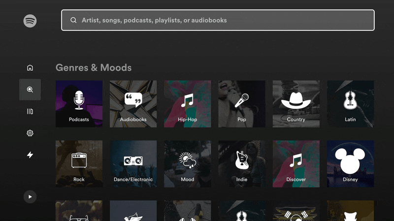 空间导航在 Spotify Home 的体验