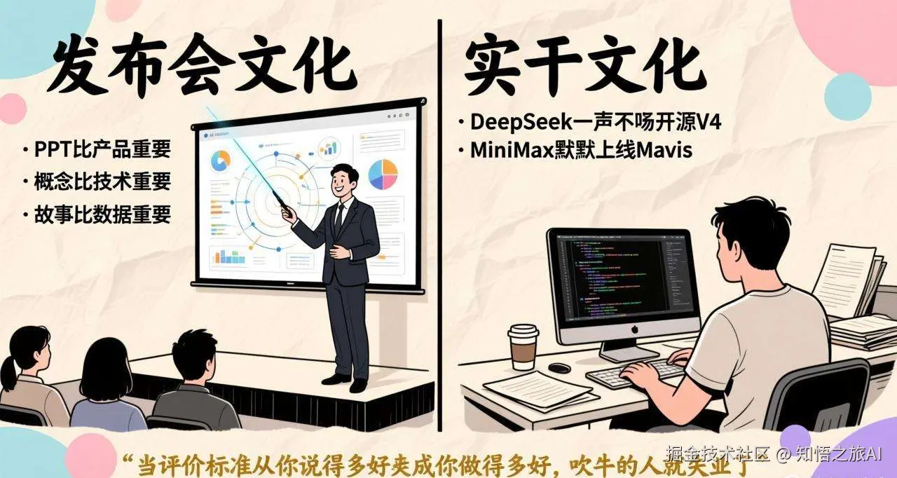 干活的人对吹牛的人：发布会文化vs实干文化