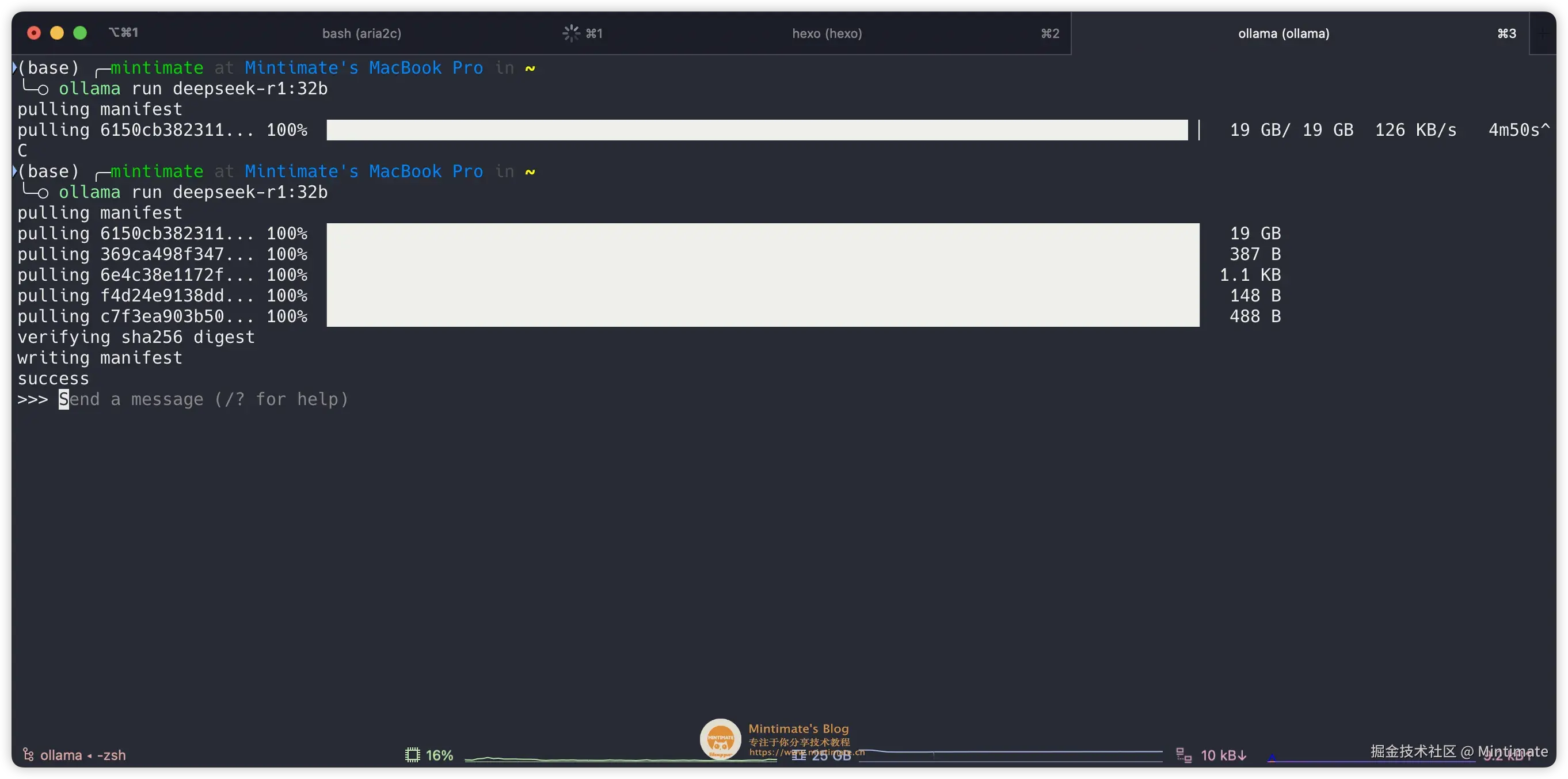 拉取 DeepSeek-R1 模型