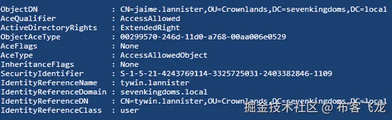 图 6.17 – tywin.lannister 可以重置 jaime.lannister 用户的密码
