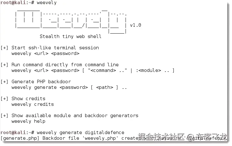 使用 Web 后门维持访问