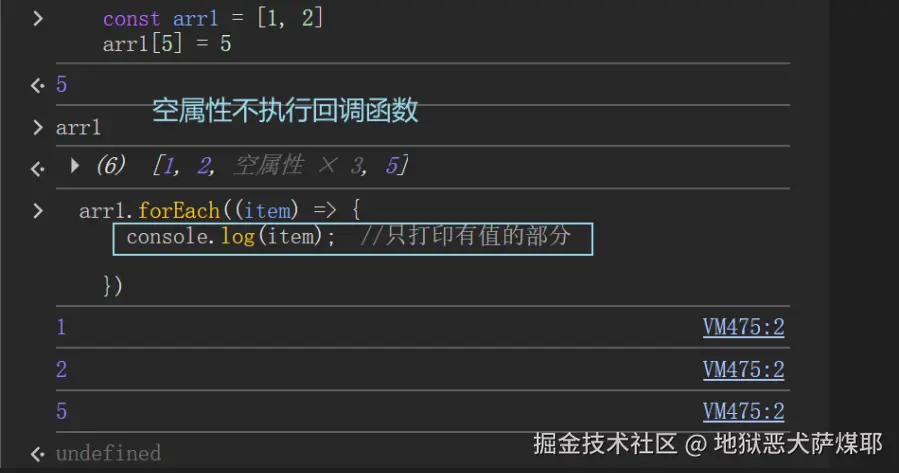 空属性不执行回调函数