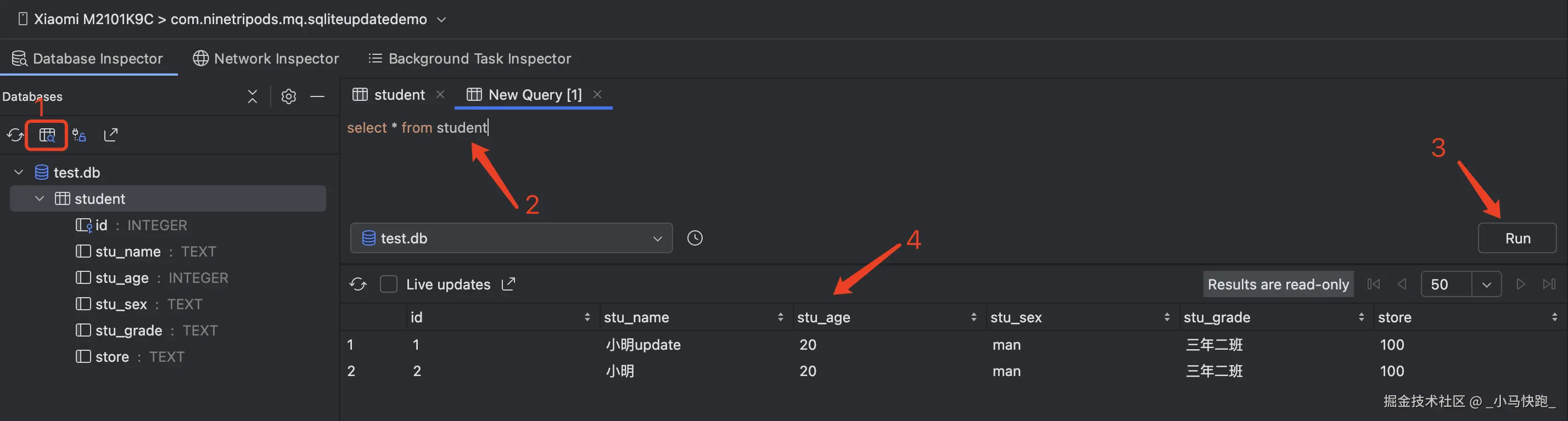 执行SQL