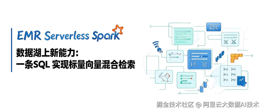 EMR Serverless Spark 数据湖上新能力：一条 SQL 实现标量向量混合检索