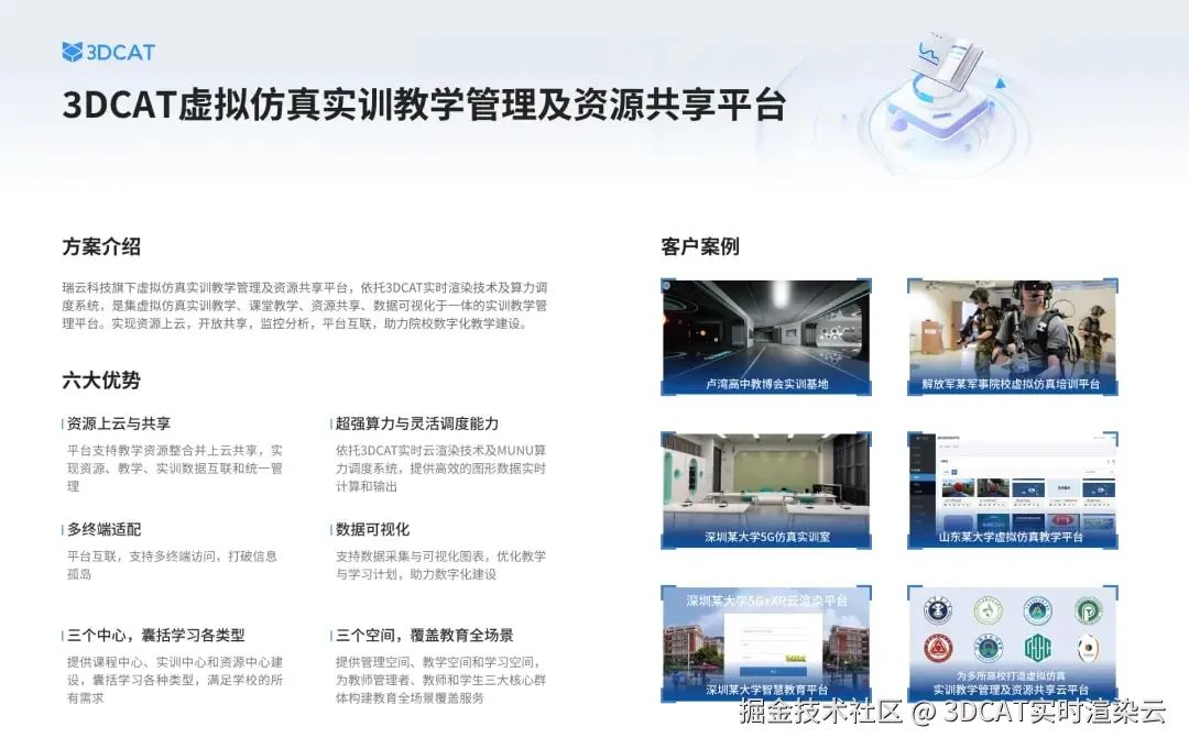 3DCAT打造一体化5G+XR实训平台