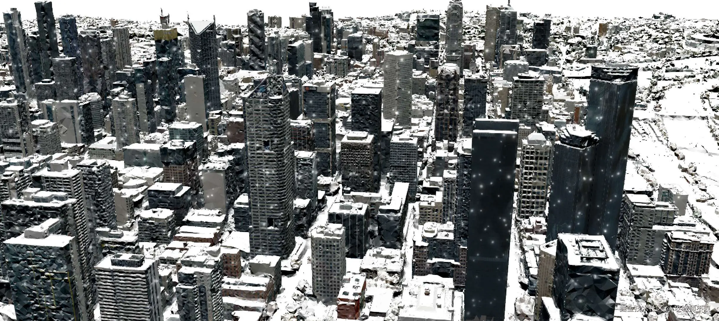 城市积雪