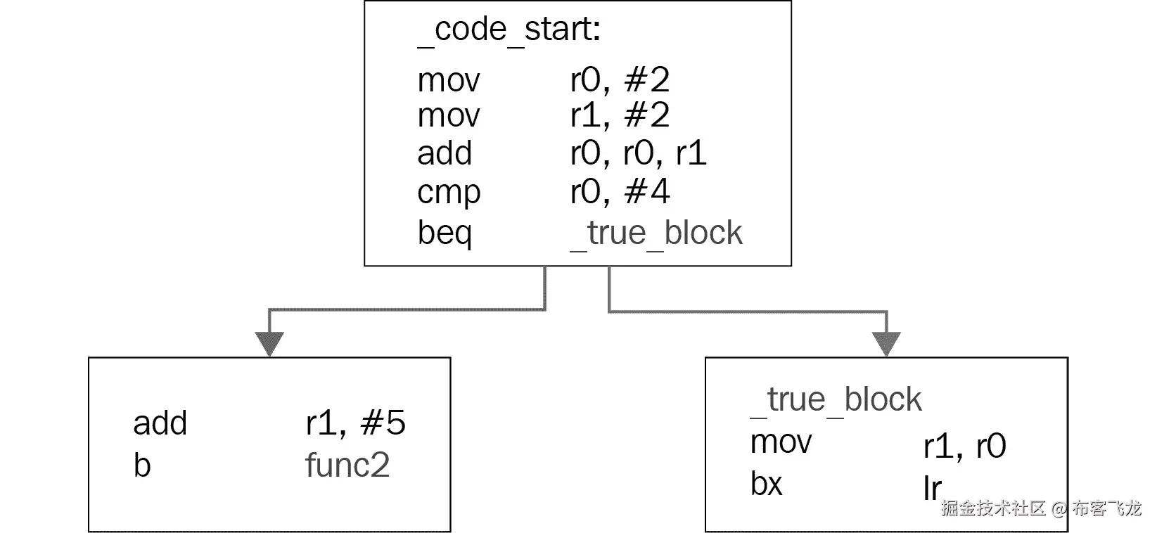 图 2.4 – 条件跳转的示例