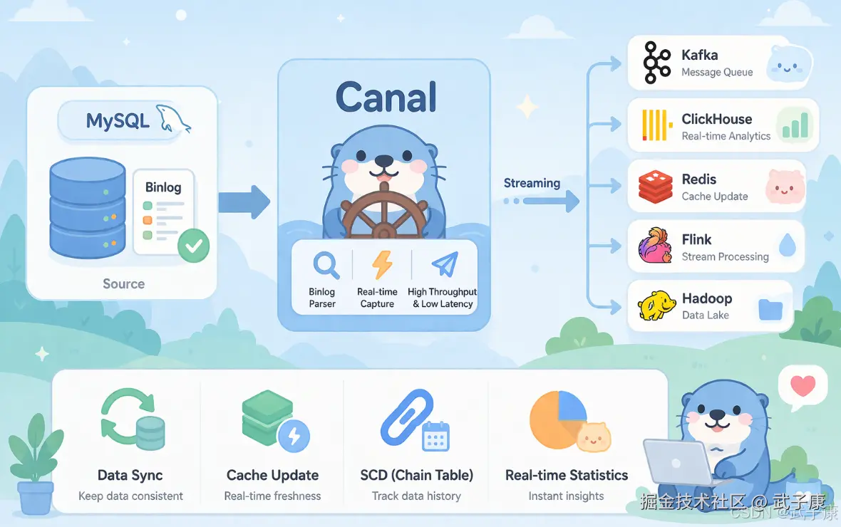 大数据-262 实时数仓 - Canal 同步数据实战指南 实时统计