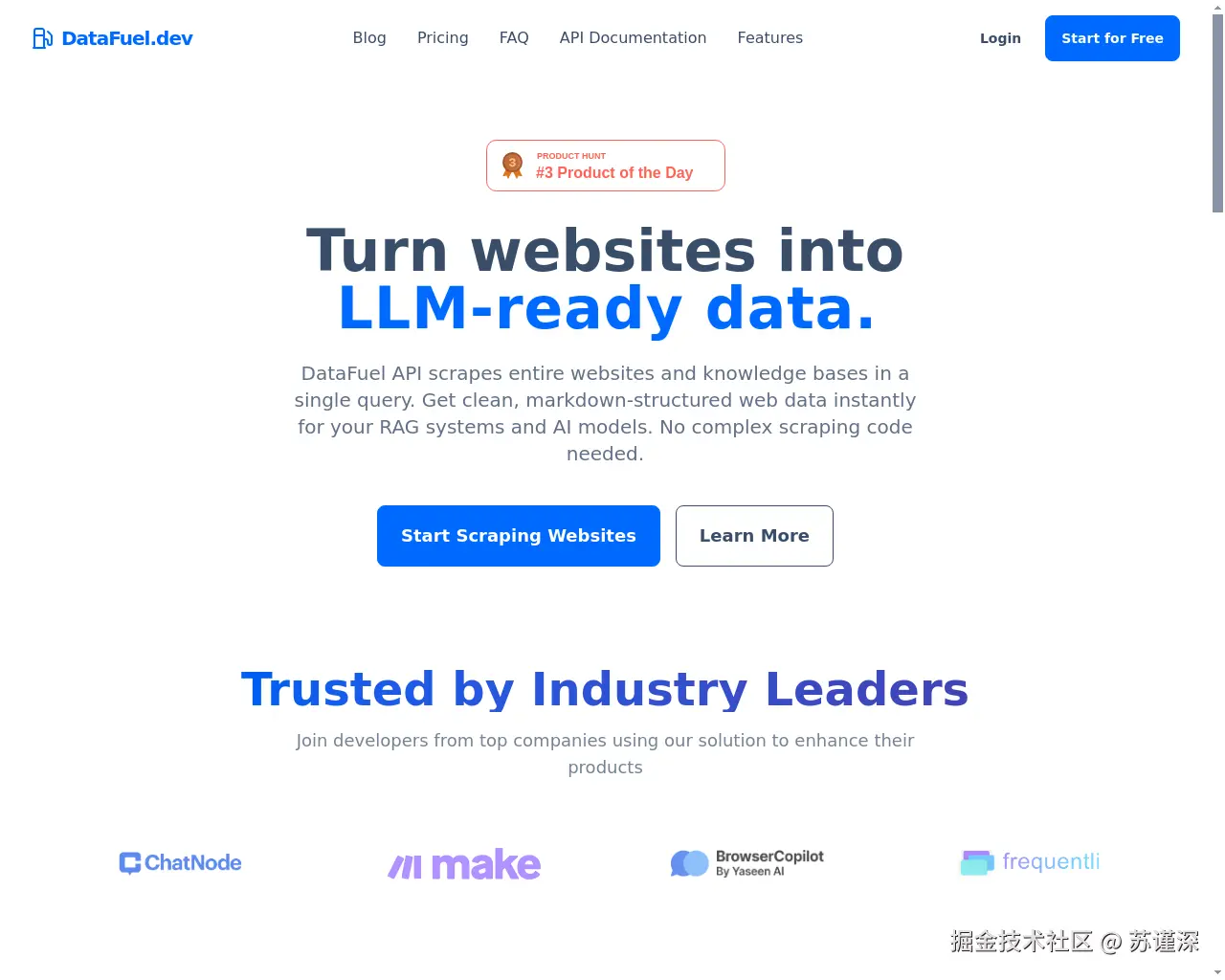 Show HN: DataFuel.dev – 将网站转换为适合大型语言模型的数据 - 项目截图