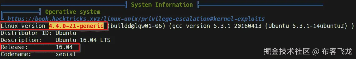 图 10.13 – linPEAS 系统信息