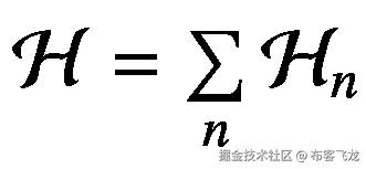 \mathcal{H}=\sum \limits_n{\mathcal{H}}_n