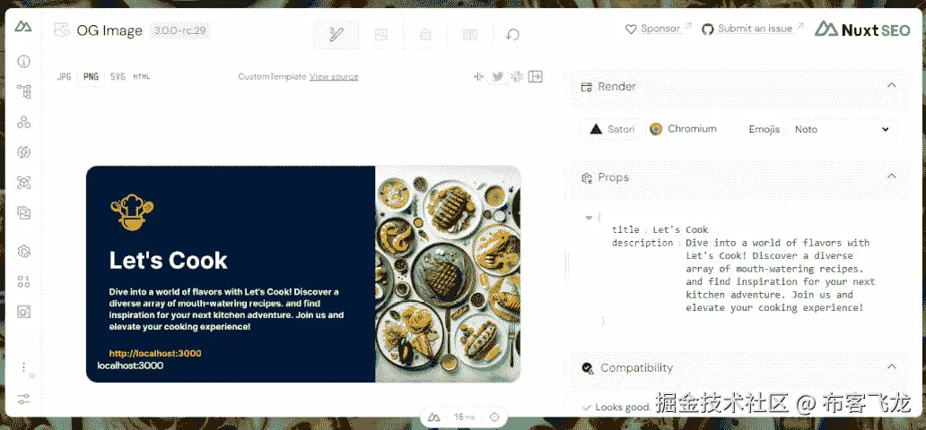 图 6.11：Nuxt Devtools – og:image 调试