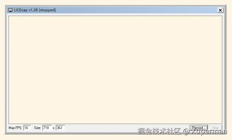 LICEcap 界面截图
