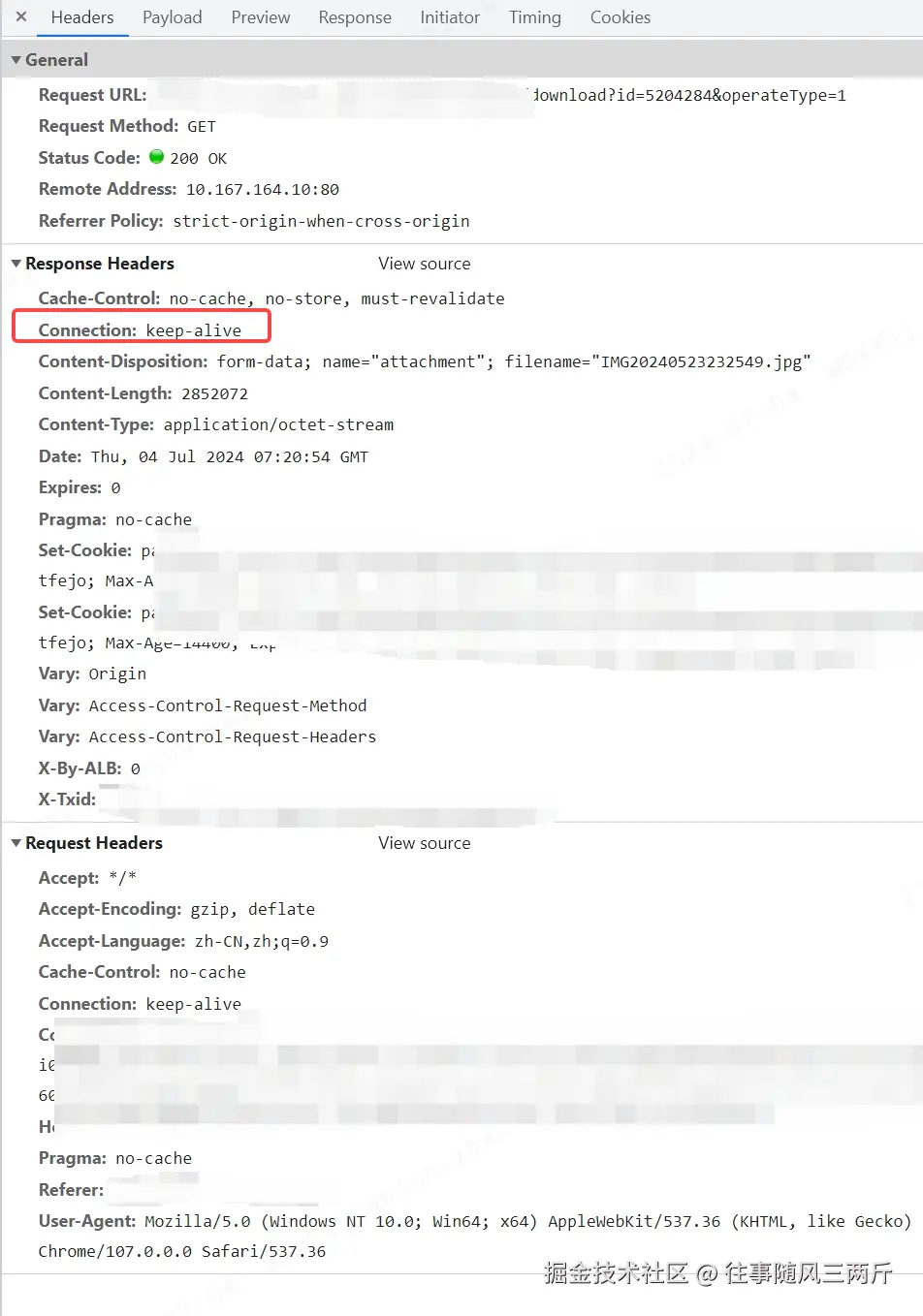 Connection keep alive