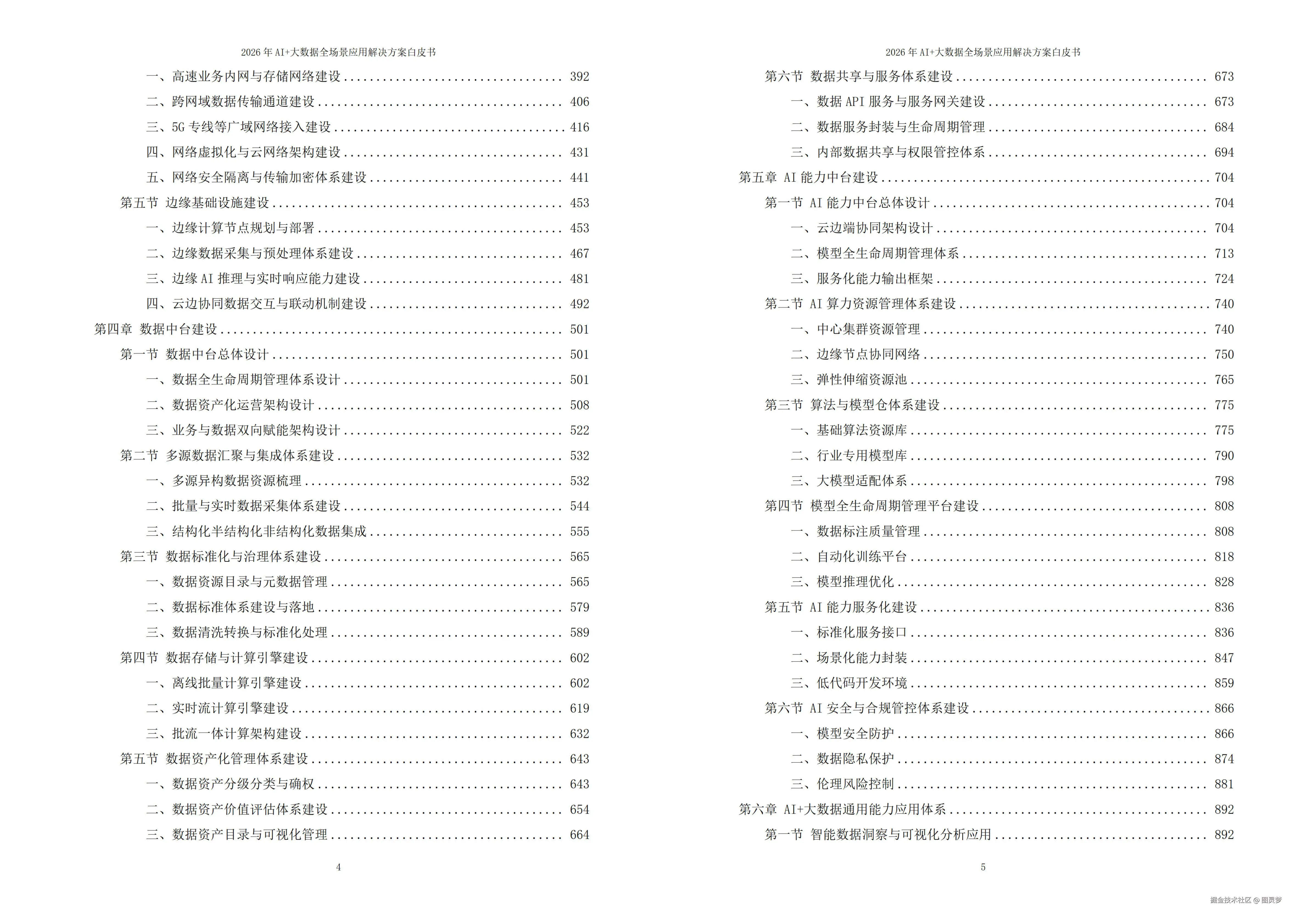 2026年AI+大数据全场景应用解决方案白皮书 - 全 2270页下载