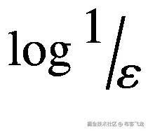 \log \raisebox{1ex}{$1$}\!\left/ \!\raisebox{-1ex}{$\varepsilon $}\right.