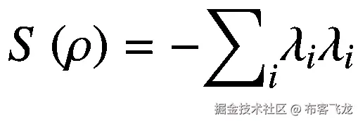 S\left(\rho \right)=-{\sum}_i{\lambda}_i{\lambda}_i