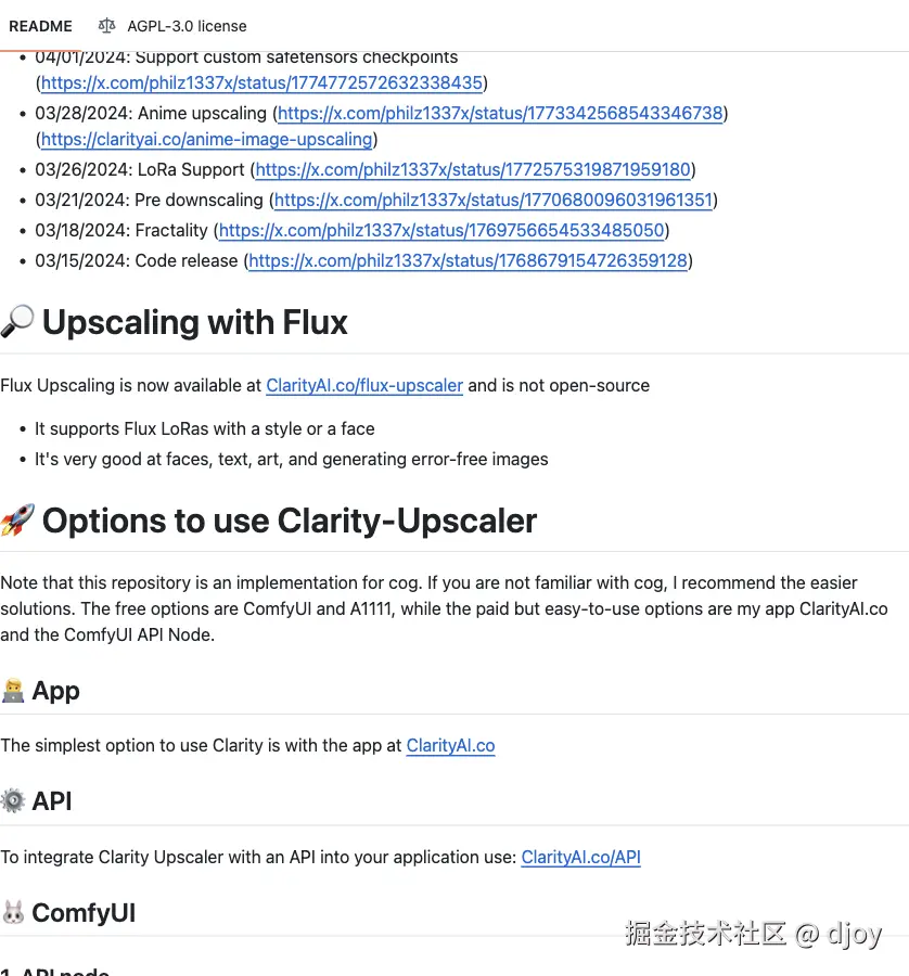 GitHub README