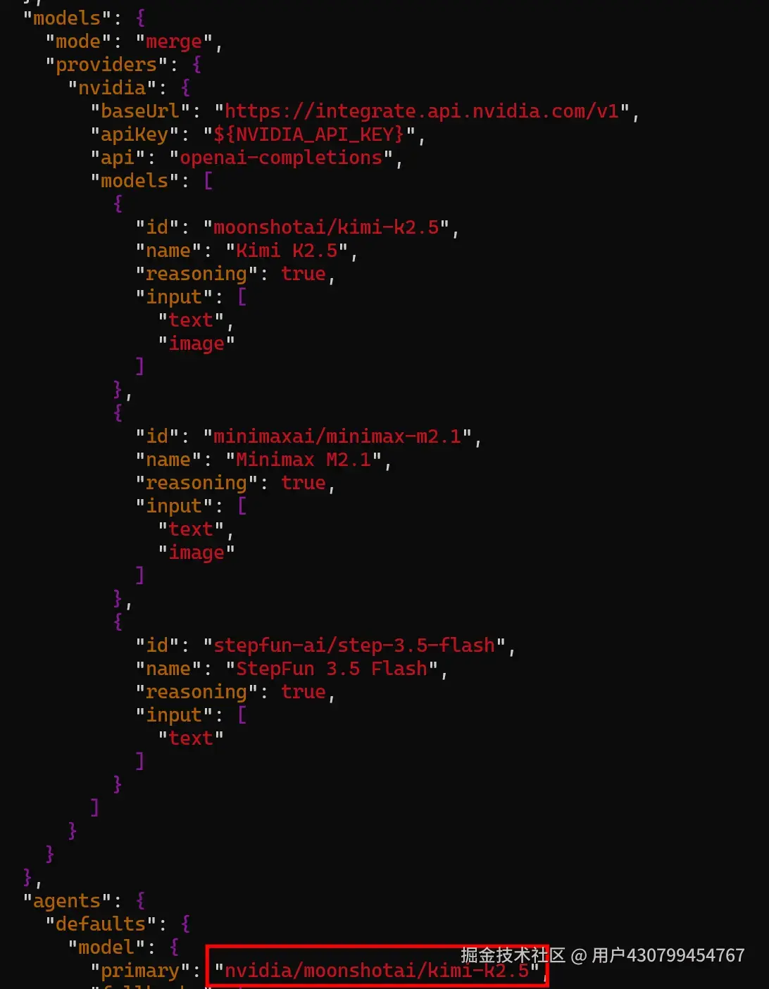 nvidia-model-config