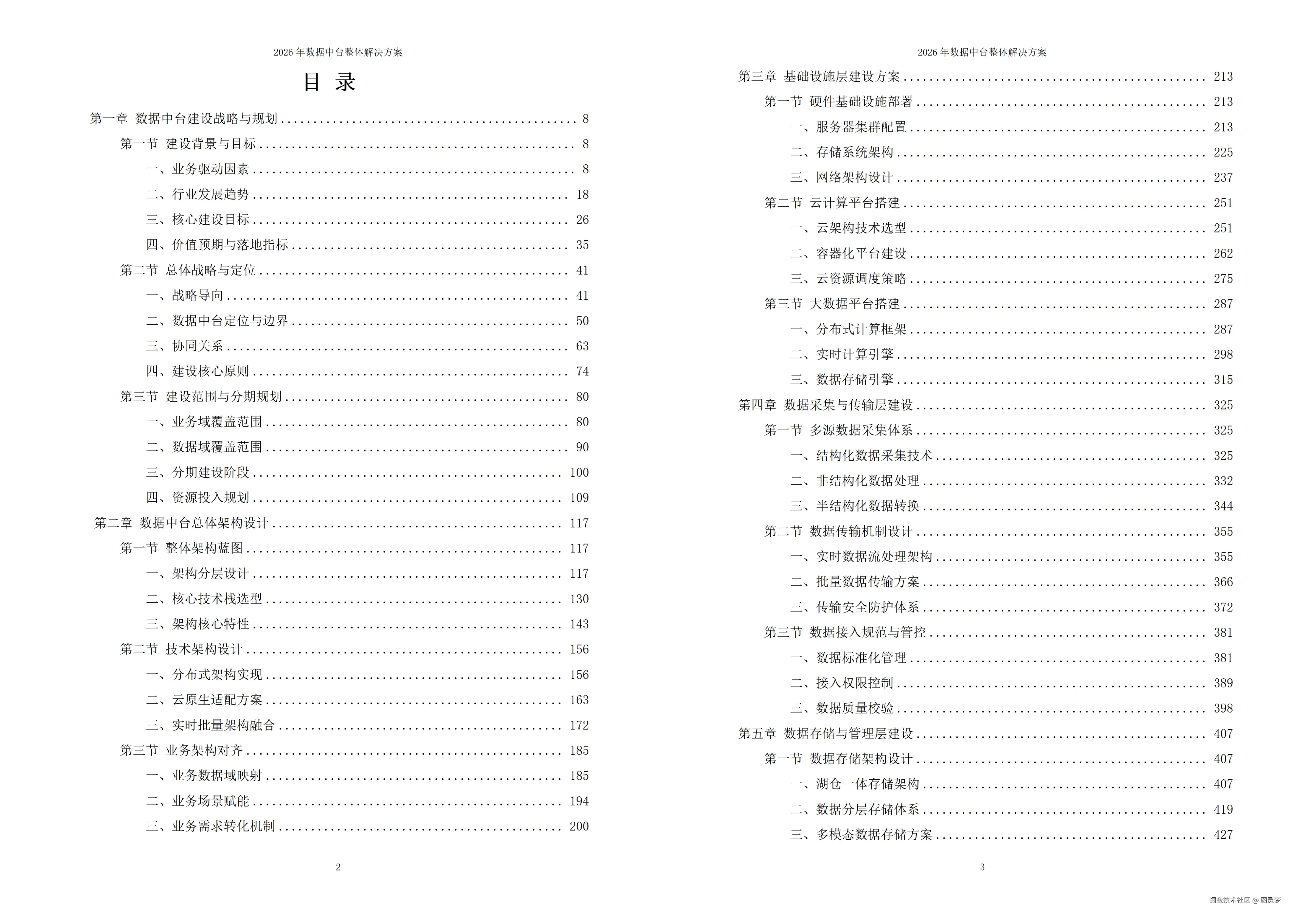 2026年数据中台整体解决方案 - 全1151页下载