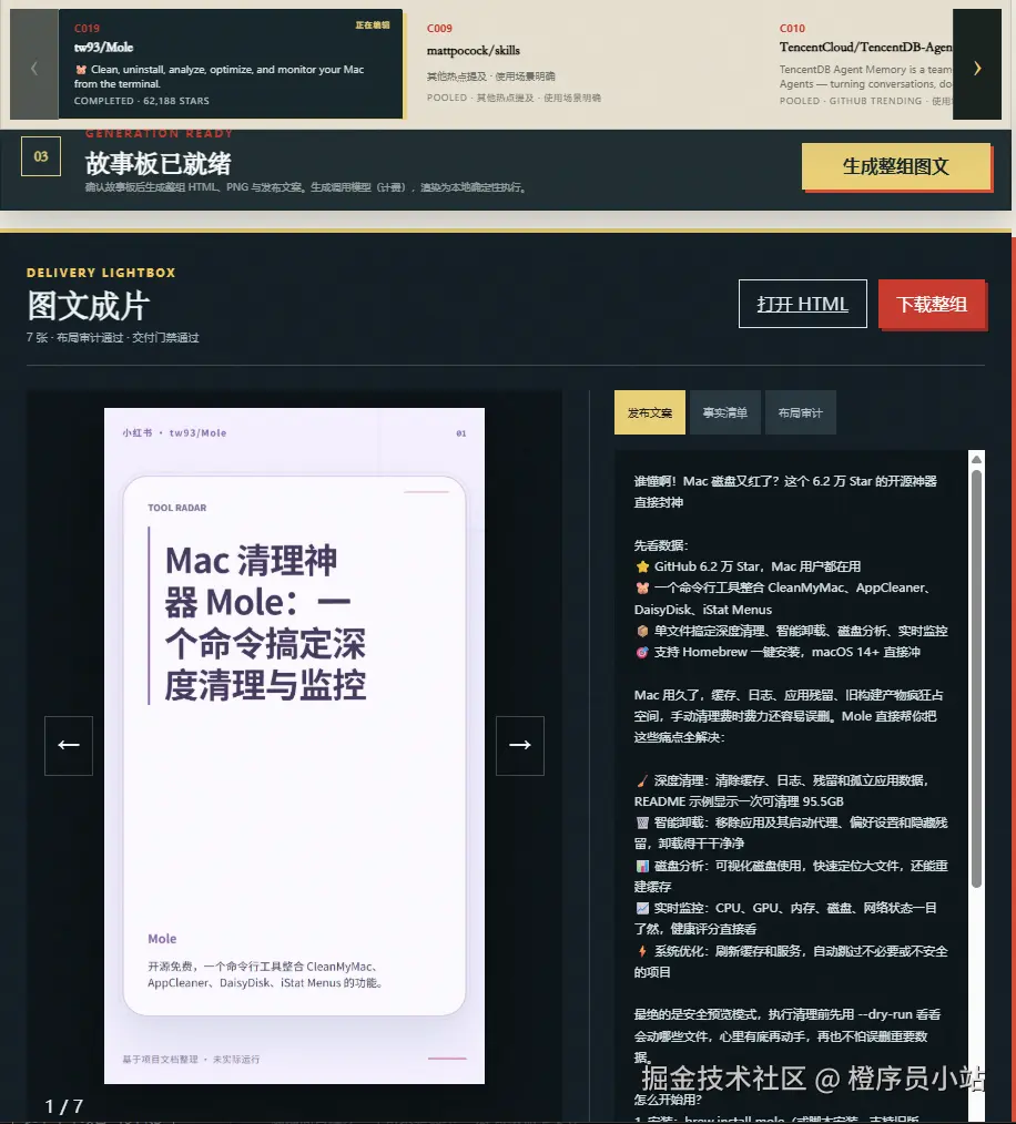 Repository recommended graphics one-click generation, easy to share