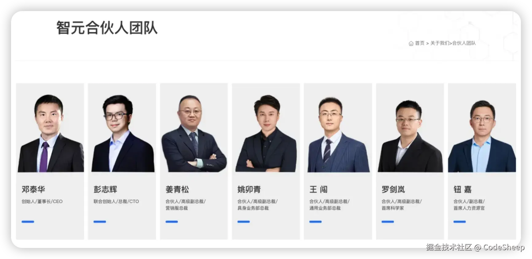Original 7-person partner team