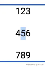 三行文字的选中的光标位置.jpg