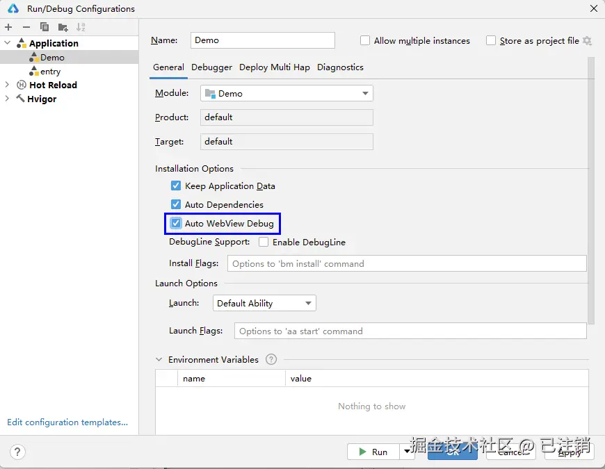 Webview debug