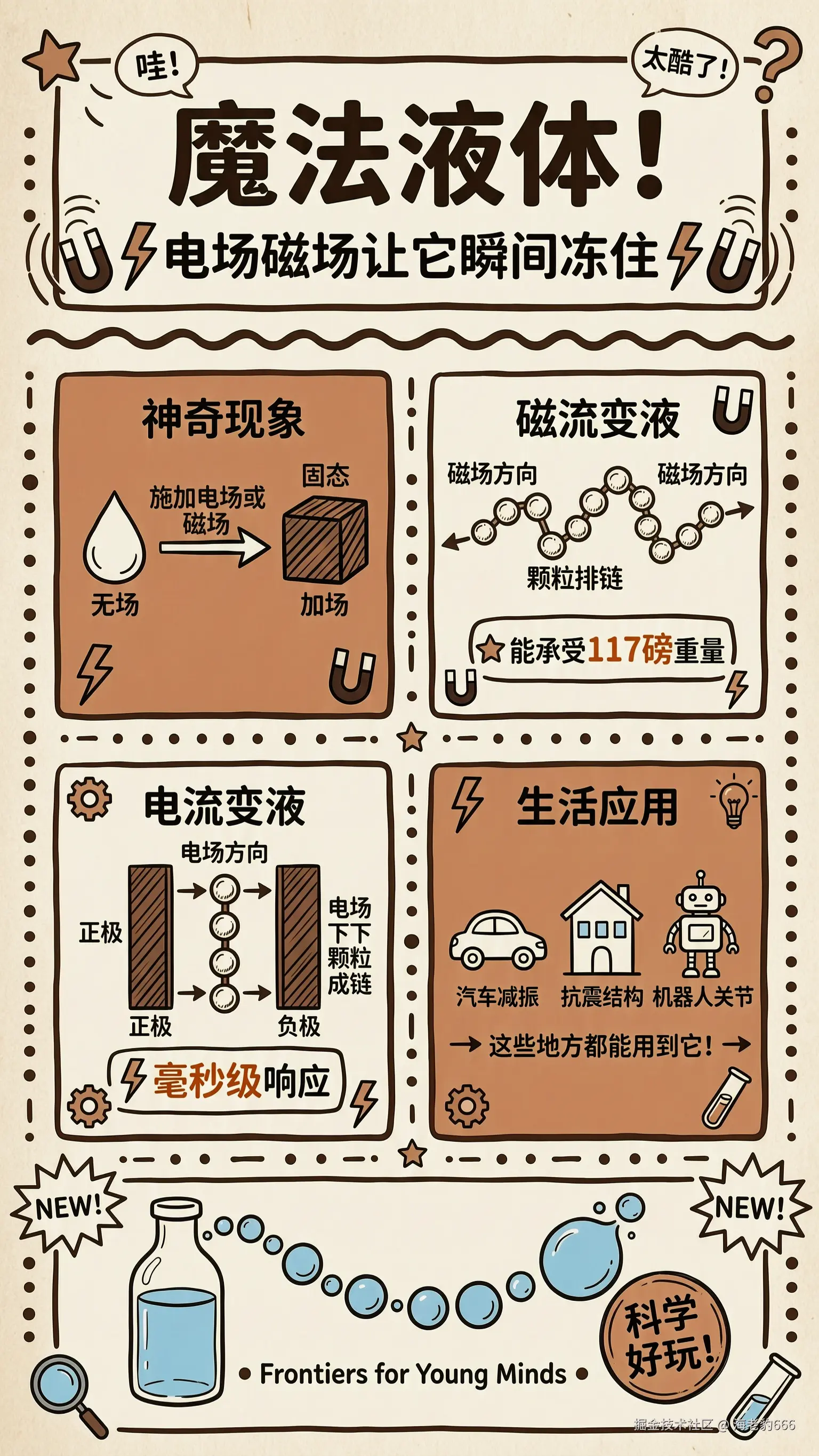 魔法液体科普海报_陶土手绘