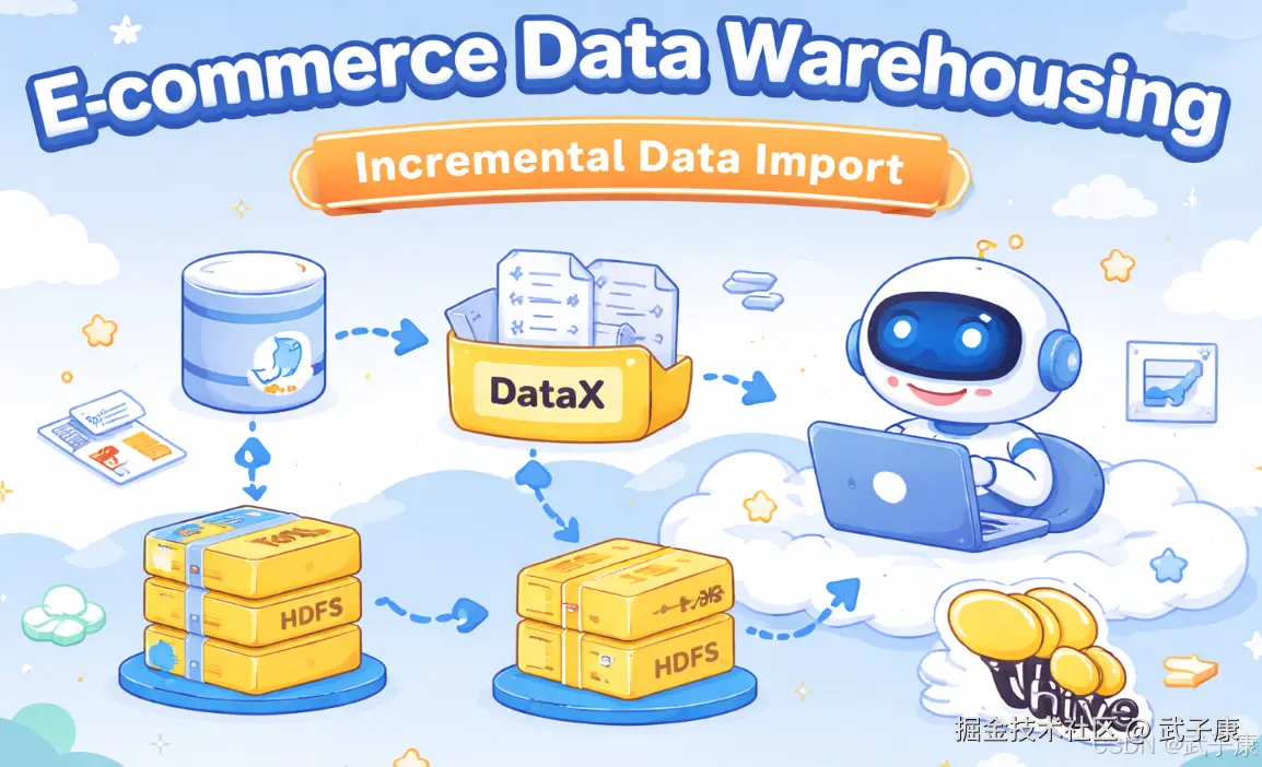 大数据-243 离线数仓 - 实战电商核心交易增量导入（DataX - HDFS - Hive 分区